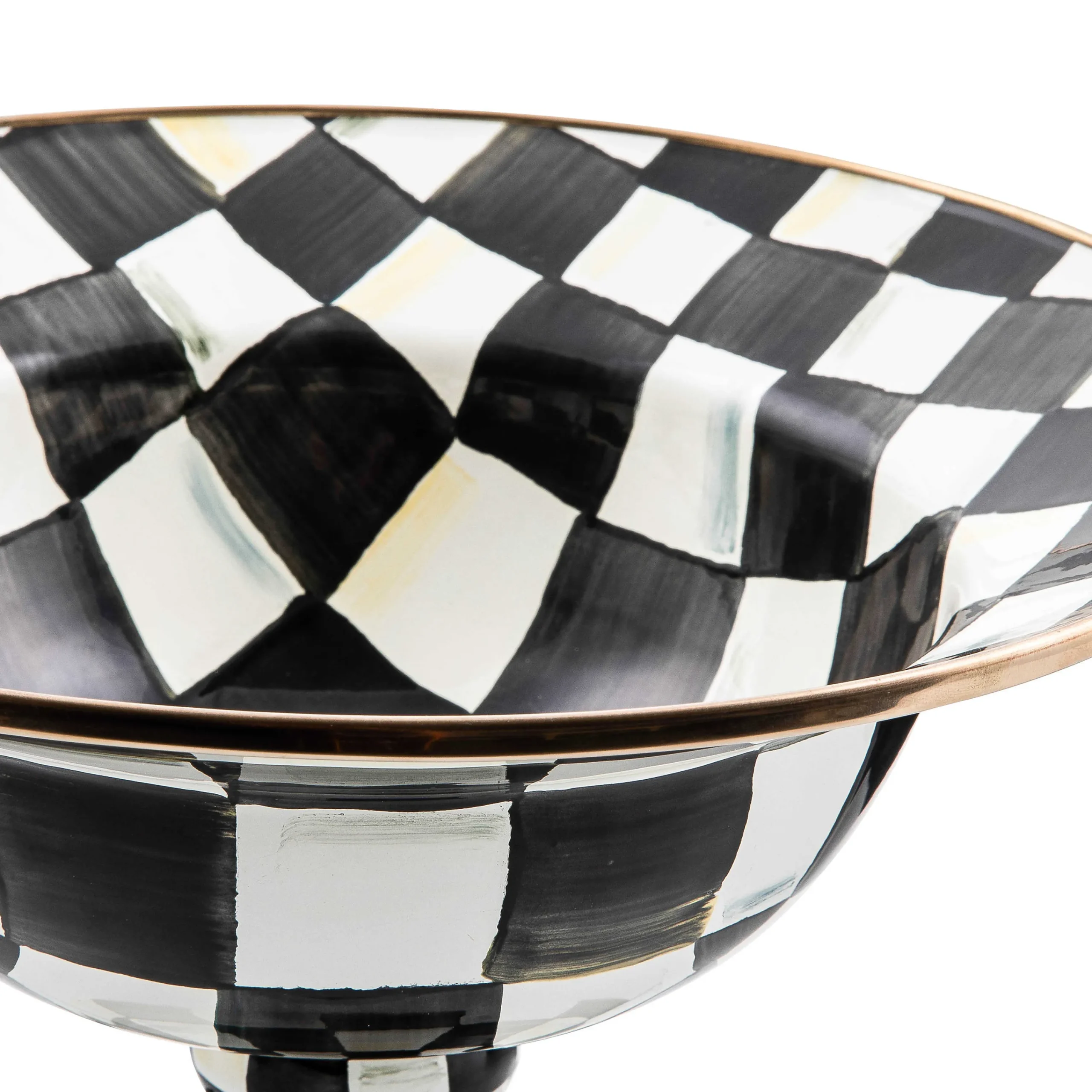 MacKenzie-Childs Serveware<Courtly Check Large Compote