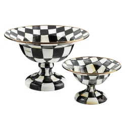 MacKenzie-Childs Serveware<Courtly Check Large Compote