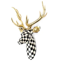 MacKenzie-Childs Holiday|Room Accents<Courtly Check Large Deer