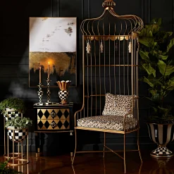 MacKenzie-Childs Candles & Fragrances|Table Accessories<Courtly Check Large Enamel Candlestick
