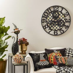 MacKenzie-Childs Room Accents<Courtly Check Large Farmhouse Wall Clock