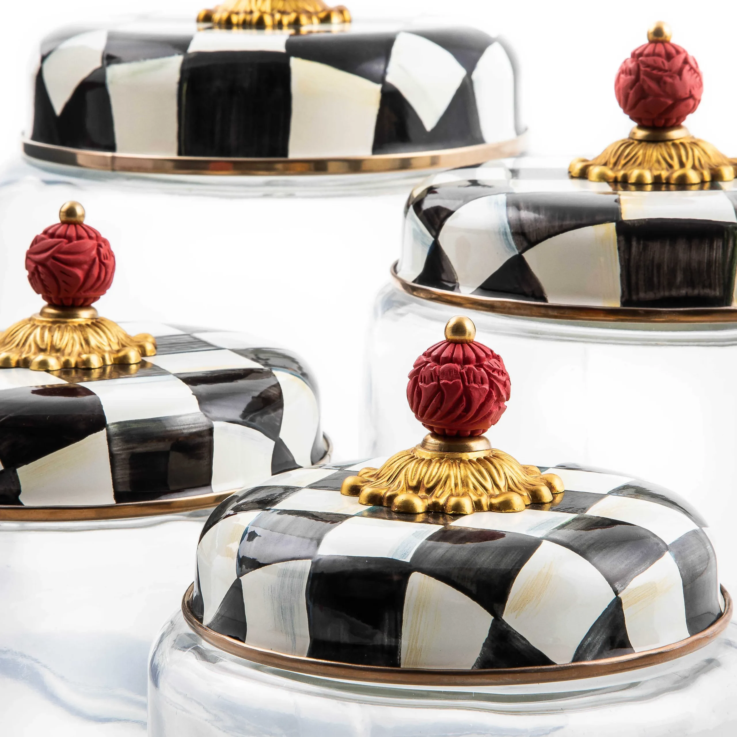 MacKenzie-Childs Room Accents<Courtly Check Large Kitchen Canister