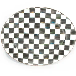MacKenzie-Childs Bar Entertaining|Serveware<Courtly Check Large Oval Platter
