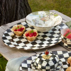 MacKenzie-Childs Bar Entertaining|Serveware<Courtly Check Large Oval Platter