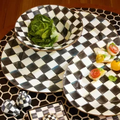 MacKenzie-Childs Bar Entertaining|Serveware<Courtly Check Large Oval Platter