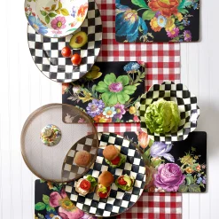 MacKenzie-Childs Bar Entertaining|Serveware<Courtly Check Large Oval Platter
