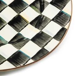 MacKenzie-Childs Bar Entertaining|Serveware<Courtly Check Large Oval Platter