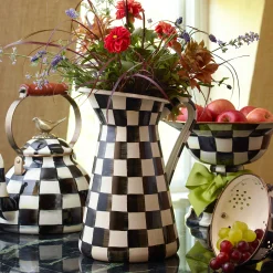 MacKenzie-Childs Bar Entertaining|Serveware<Courtly Check Large Practical Pitcher
