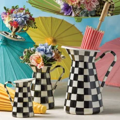 MacKenzie-Childs Bar Entertaining|Serveware<Courtly Check Large Practical Pitcher