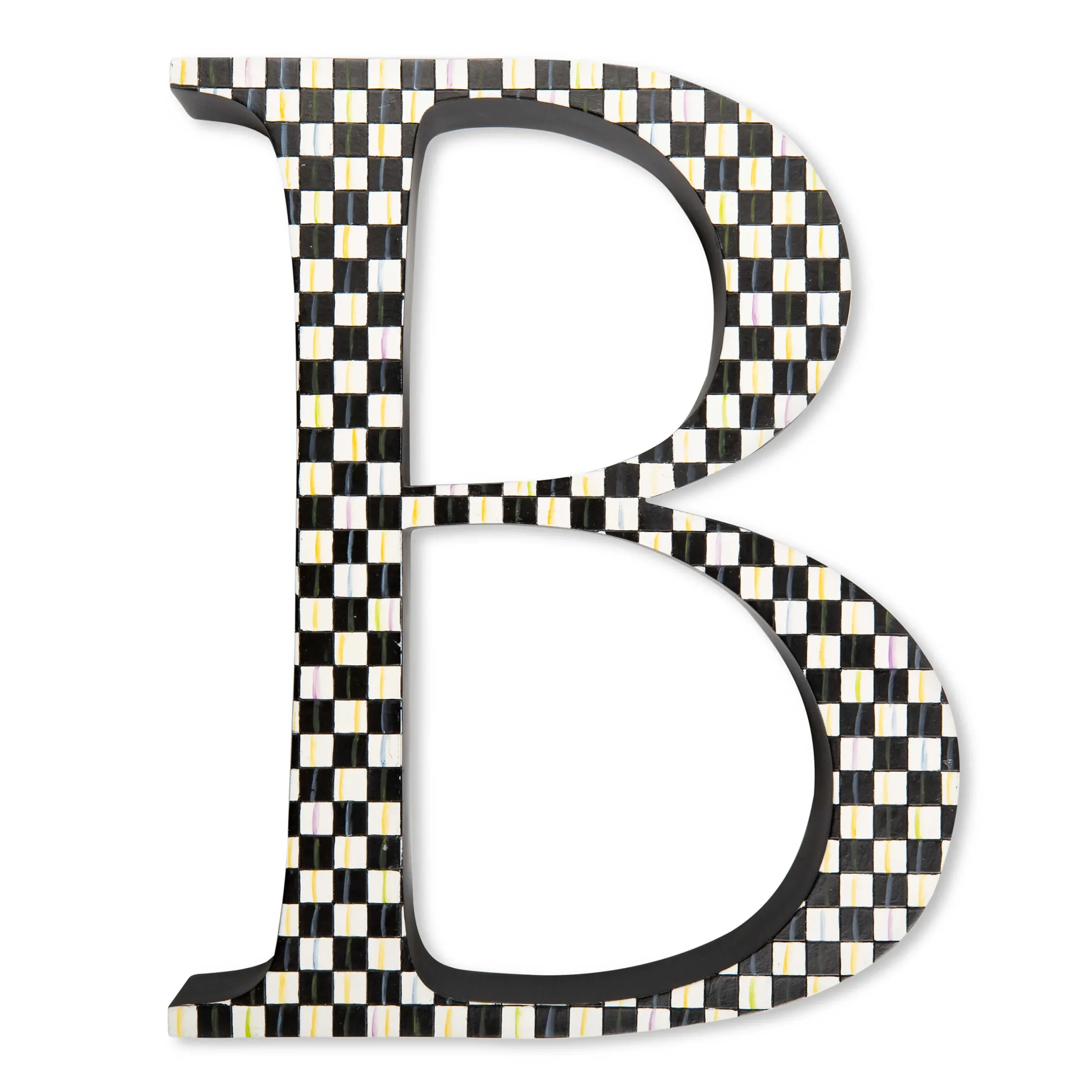 MacKenzie-Childs Room Accents<Courtly Check Letter - B