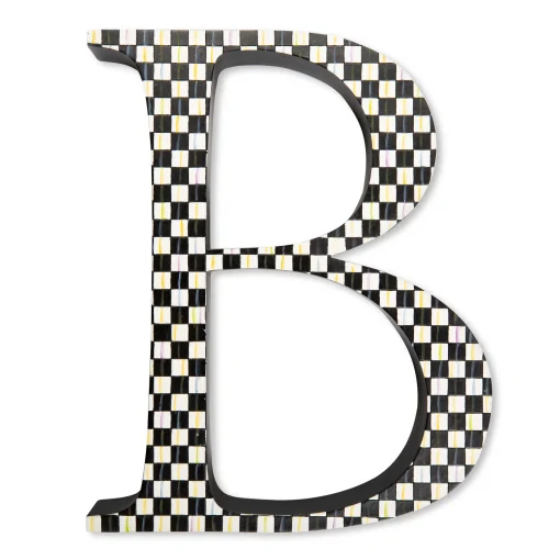 MacKenzie-Childs Room Accents<Courtly Check Letter - B