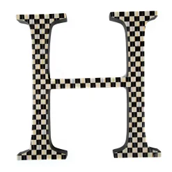MacKenzie-Childs Room Accents<Courtly Check Letter - H