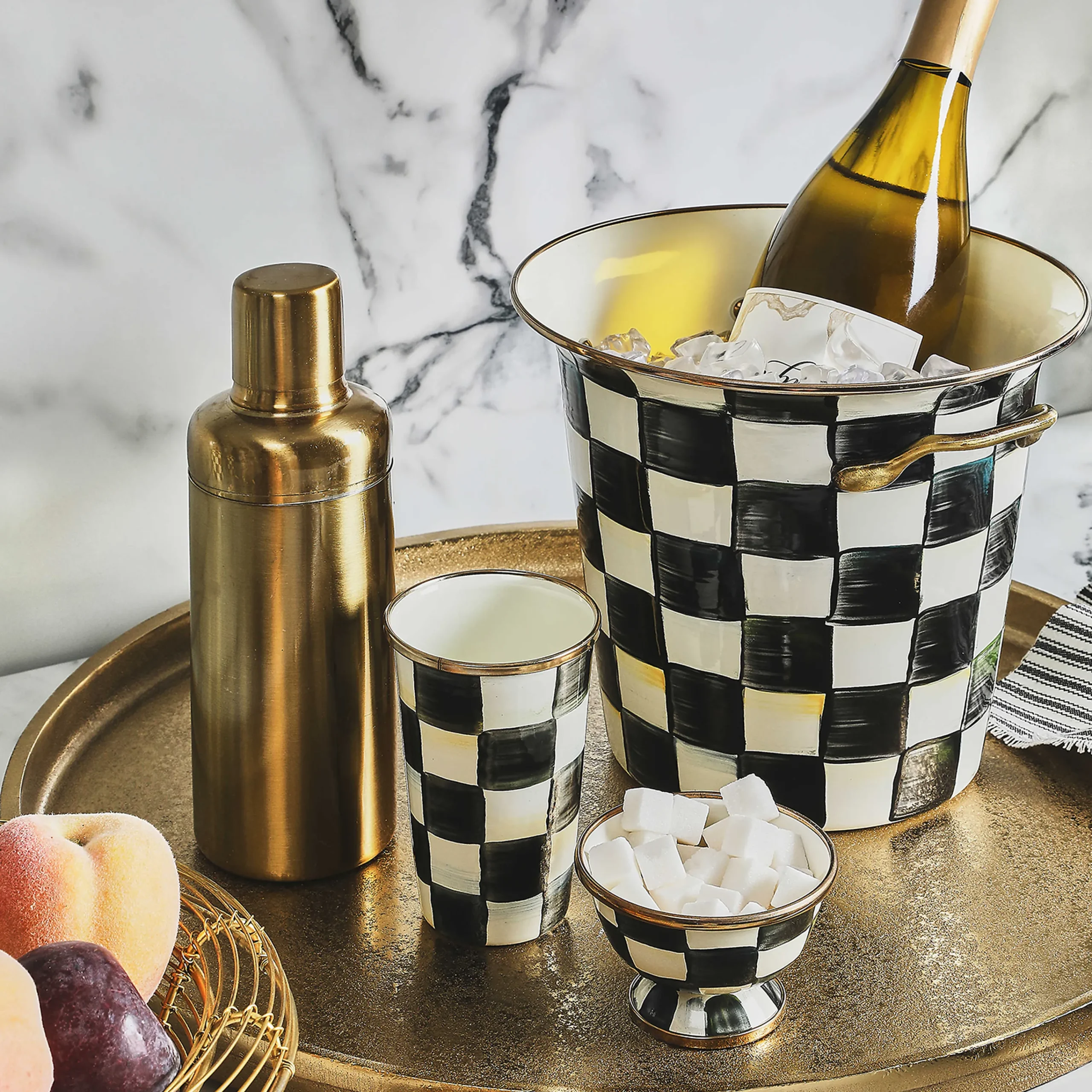 MacKenzie-Childs The Coffee Shop|Serveware<Courtly Check Little Sugar Bowl