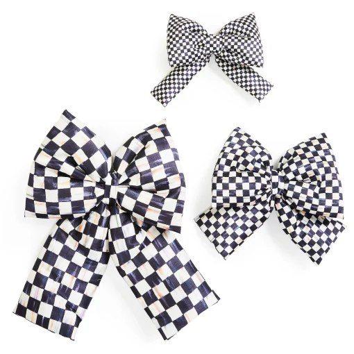 MacKenzie-Childs Room Accents|Finishing Touches<Courtly Check Medium Bow