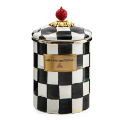 MacKenzie-Childs Room Accents|Kitchen Storage & Organization<Courtly Check Medium Canister