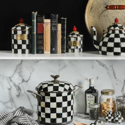 MacKenzie-Childs Room Accents|Kitchen Storage & Organization<Courtly Check Medium Canister