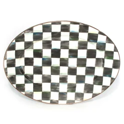MacKenzie-Childs Bar Entertaining|Serveware<Courtly Check Medium Oval Platter