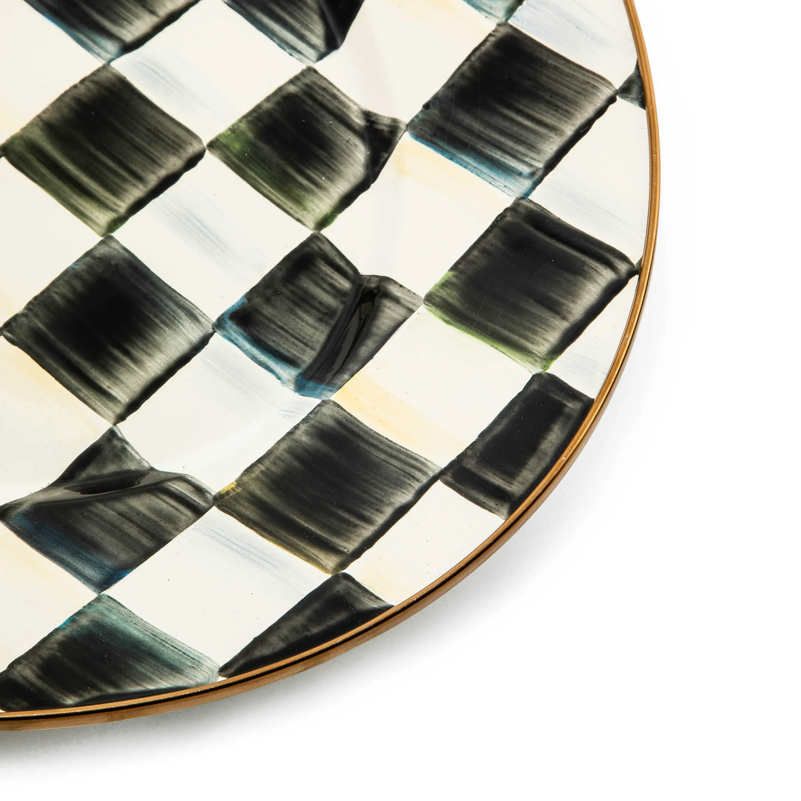 MacKenzie-Childs Bar Entertaining|Serveware<Courtly Check Medium Oval Platter