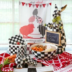 MacKenzie-Childs Easter|Spring<Courtly Check Menu Rabbit