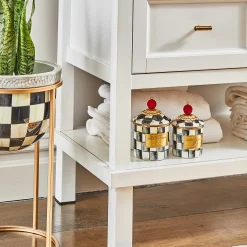 MacKenzie-Childs Room Accents|Kitchen Storage & Organization<Courtly Check Mini Canister