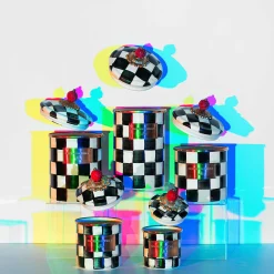 MacKenzie-Childs Room Accents|Kitchen Storage & Organization<Courtly Check Mini Canister