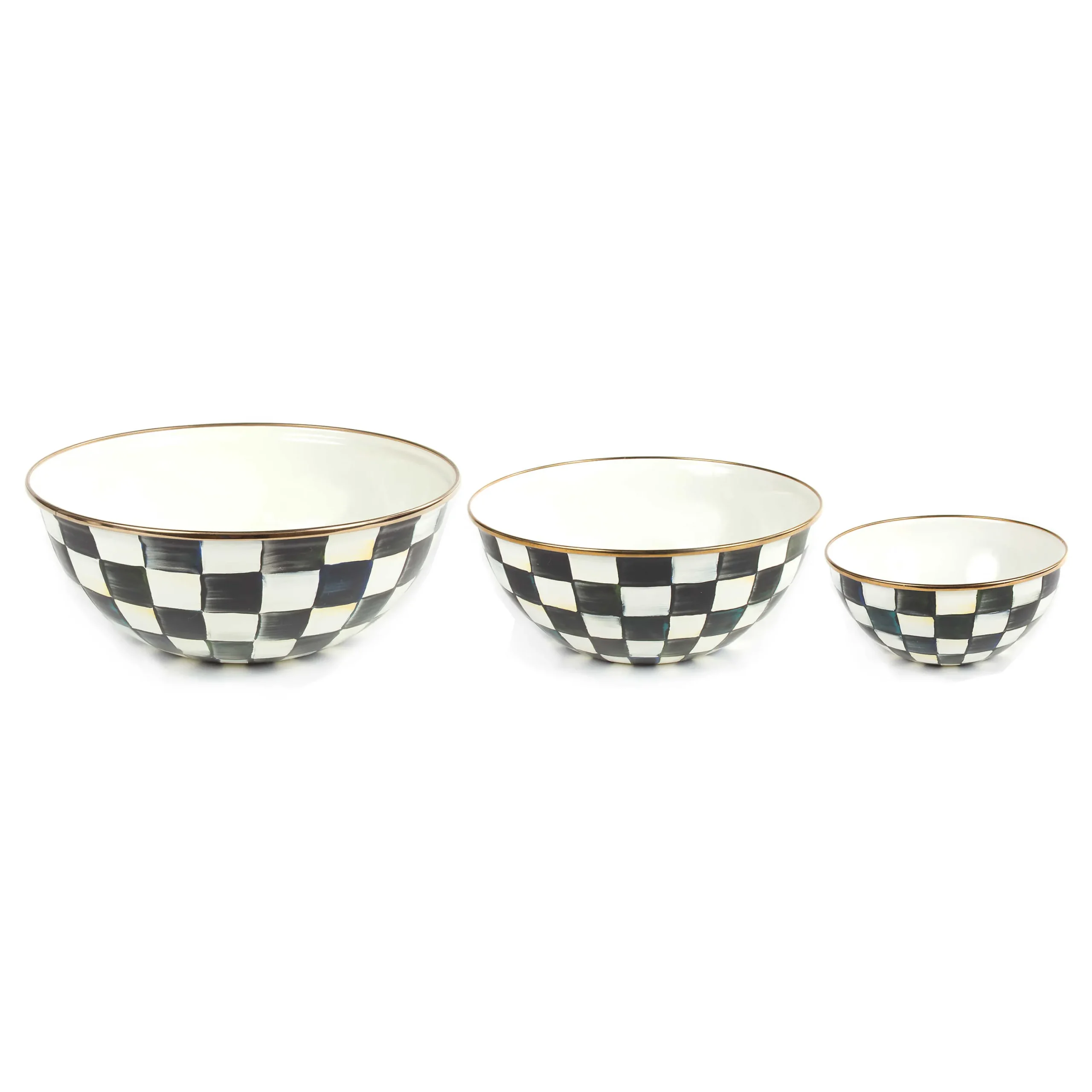 MacKenzie-Childs Kitchen & Dining Sets|Serveware<Courtly Check Mixing Bowls, Set of 3