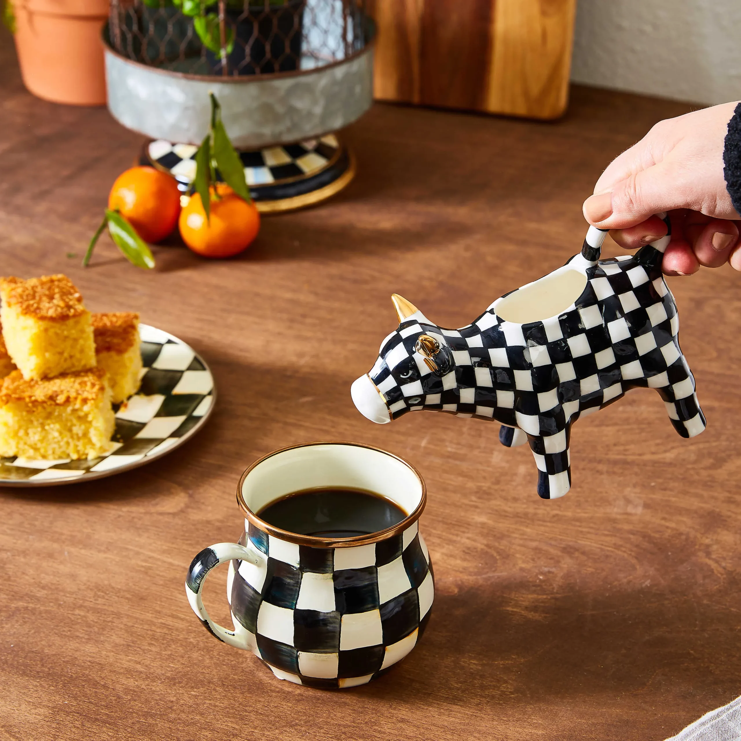 MacKenzie-Childs The Coffee Shop|Fall Entertaining<Courtly Check Mug