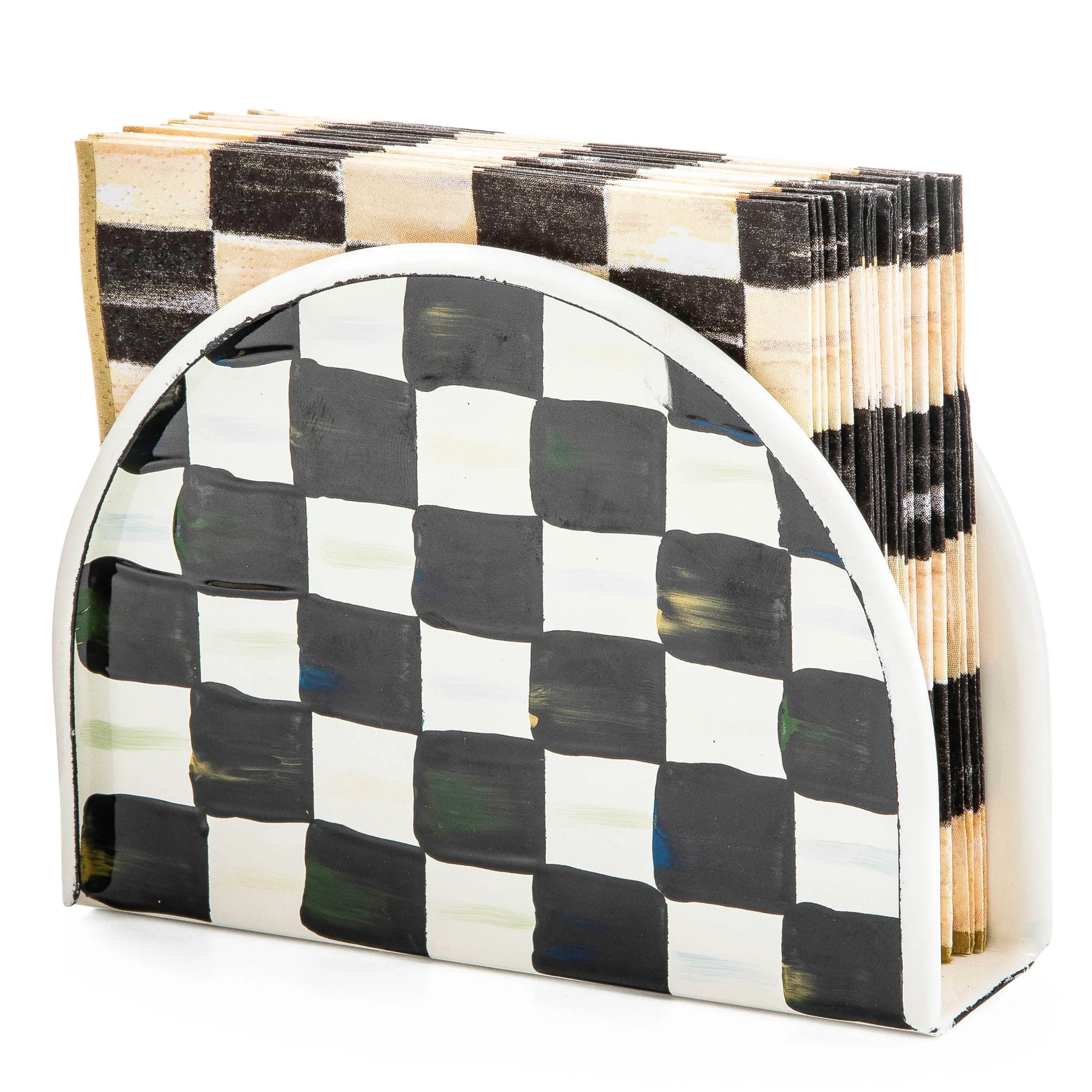 MacKenzie-Childs Serveware<Courtly Check Napkin Holder