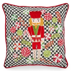 MacKenzie-Childs Pillows, Throws, & Cushions<Courtly Check Nutcracker Throw Pillow