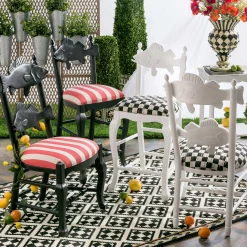 MacKenzie-Childs Outdoor|Spring<Courtly Check Outdoor Fish Chair