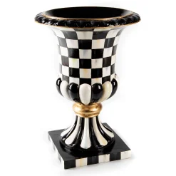 MacKenzie-Childs Outdoor<Courtly Check Pedestal Tabletop Urn