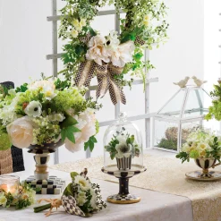 MacKenzie-Childs Room Accents<Courtly Check Pedestal with Cloche