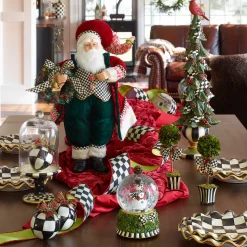 MacKenzie-Childs Room Accents<Courtly Check Pedestal with Cloche