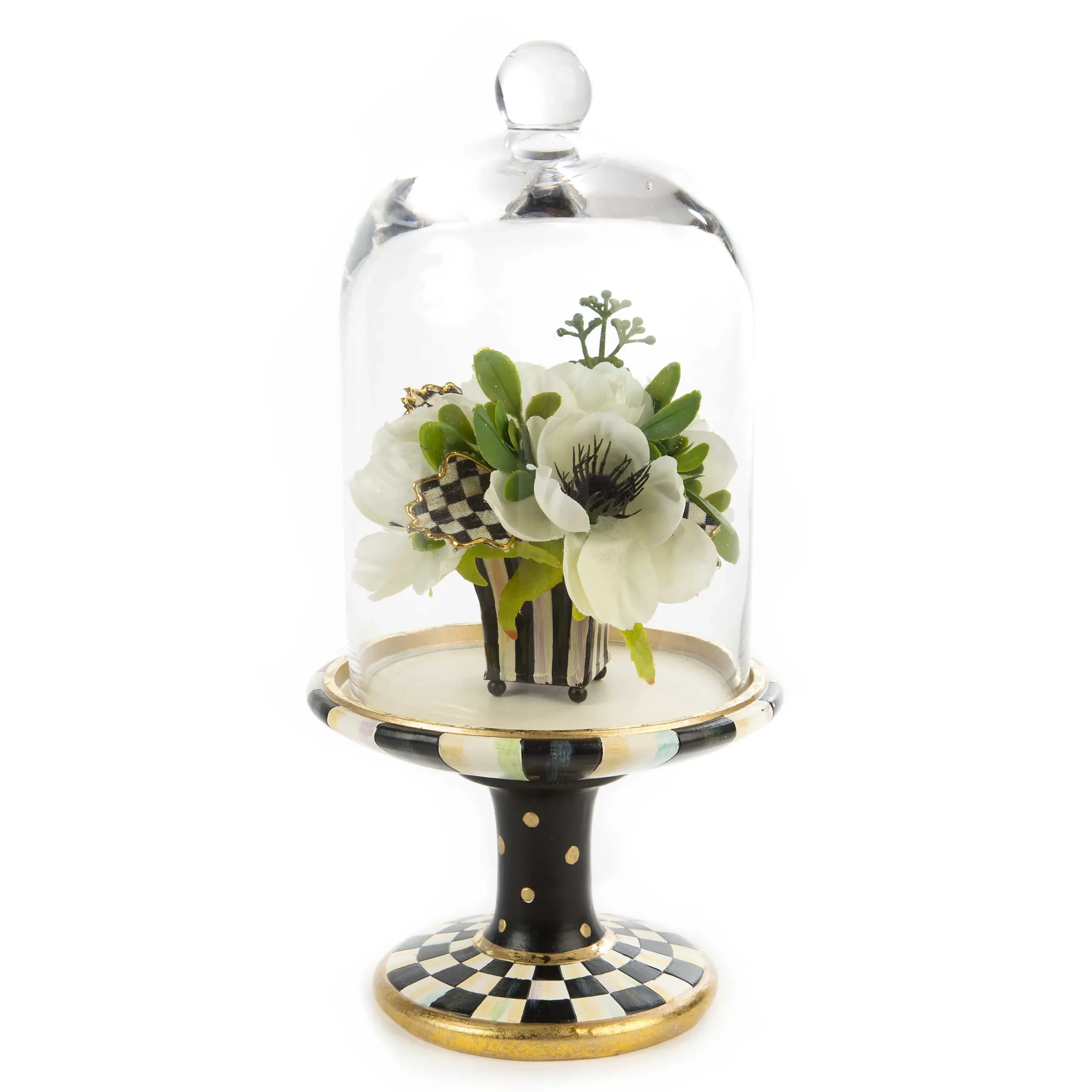 MacKenzie-Childs Room Accents<Courtly Check Pedestal with Cloche