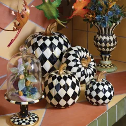 MacKenzie-Childs Room Accents<Courtly Check Pedestal with Cloche