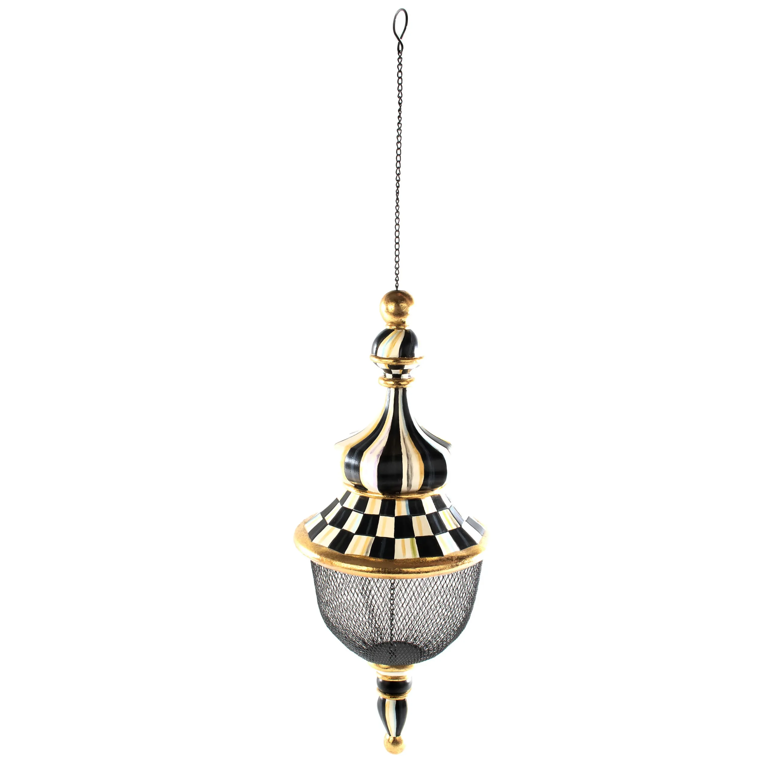 MacKenzie-Childs Spring|Outdoor<Courtly Check Pendant Bird Feeder