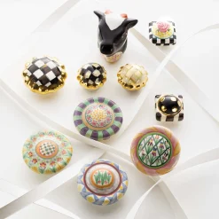 MacKenzie-Childs Finishing Touches|Room Accents<Courtly Check Petit Four Round Knob