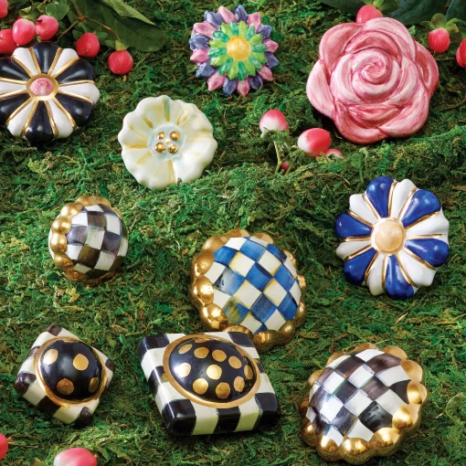 MacKenzie-Childs Finishing Touches|Room Accents<Courtly Check Petit Four Round Knob