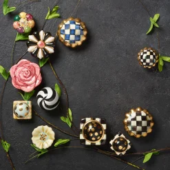 MacKenzie-Childs Finishing Touches|Room Accents<Courtly Check Petit Four Round Knob