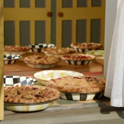 MacKenzie-Childs Fall Entertaining|Cookware & Bakeware<Courtly Check Pie Plate
