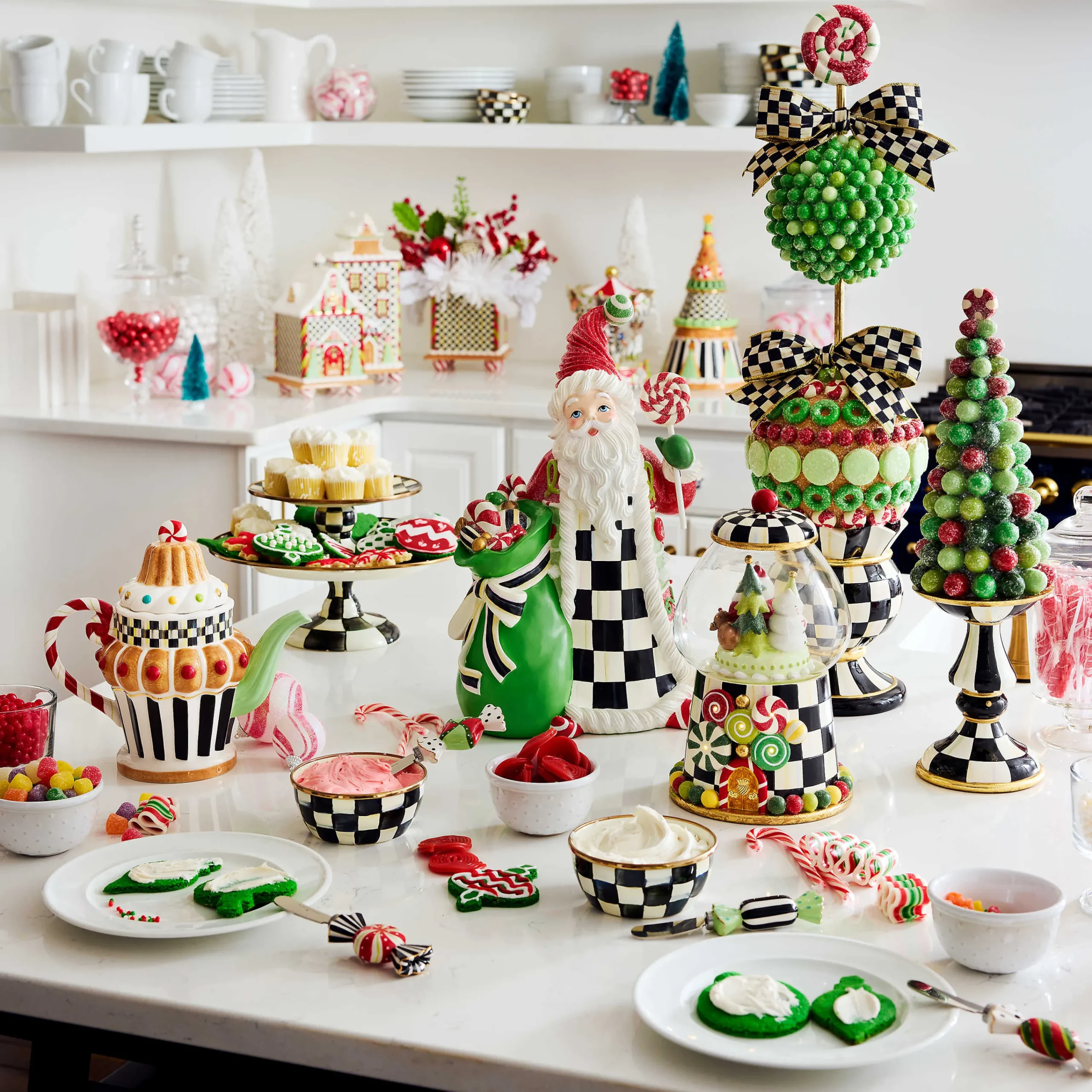 MacKenzie-Childs Bar Entertaining|Serveware<Courtly Check Pinch Bowl