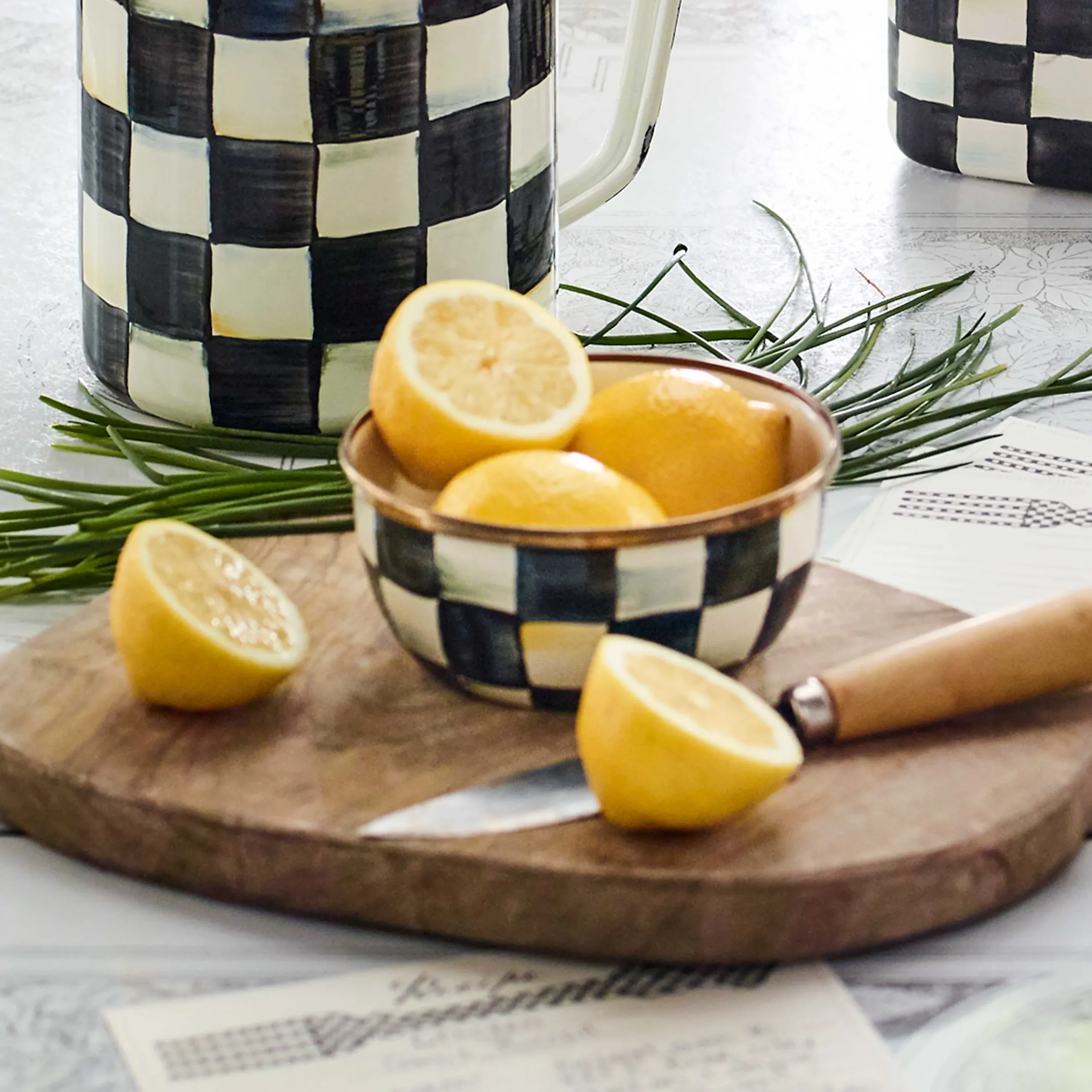MacKenzie-Childs Bar Entertaining|Serveware<Courtly Check Pinch Bowl