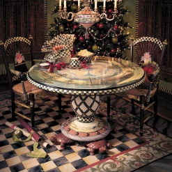 MacKenzie-Childs Rugs<Courtly Check Purple  Green 9' x 12' Rug