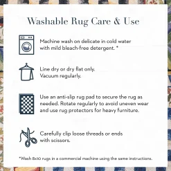 MacKenzie-Childs Rugs<Courtly Check Red  Gold 8' x 10' Washable Rug