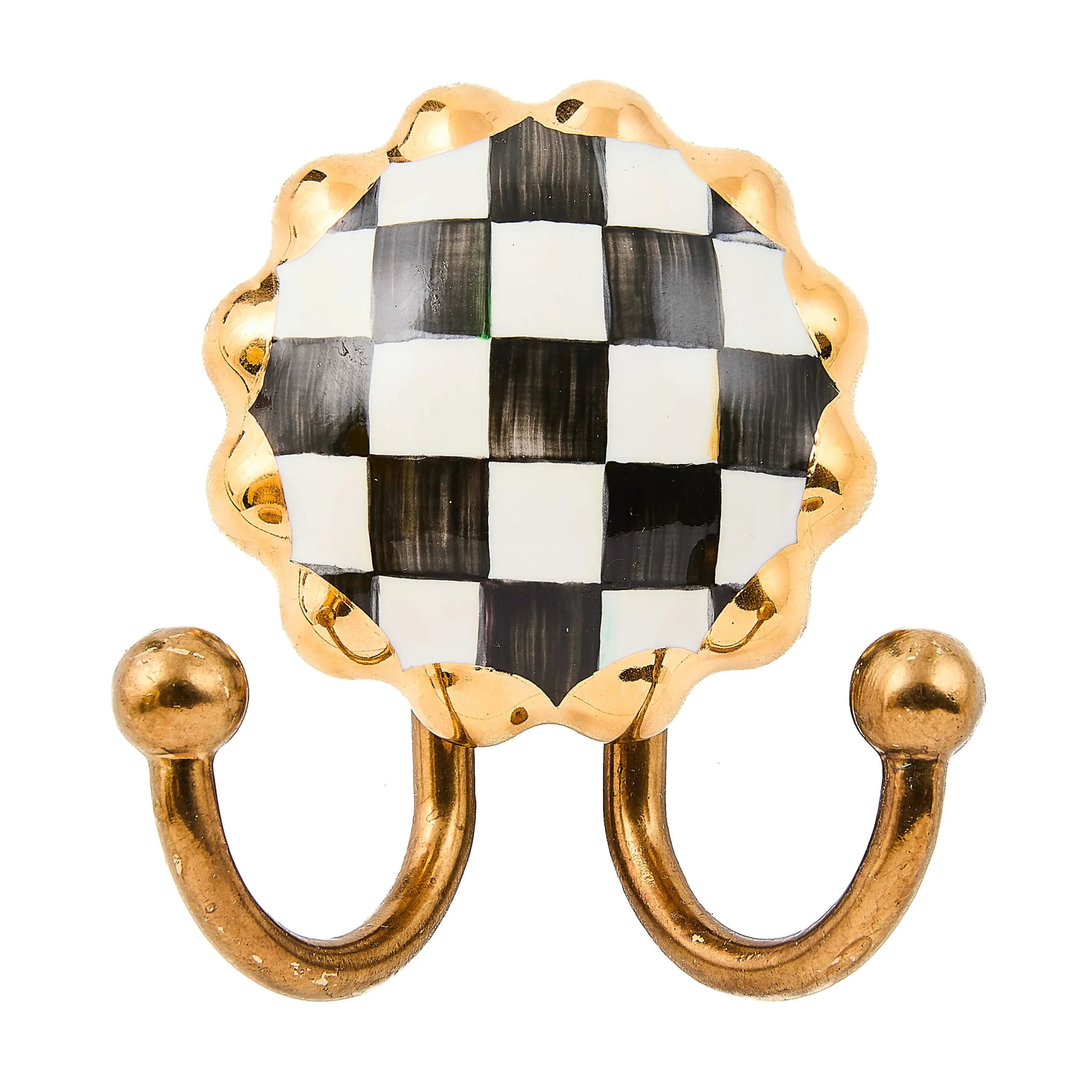 MacKenzie-Childs Finishing Touches|Room Accents<Courtly Check Round Hook
