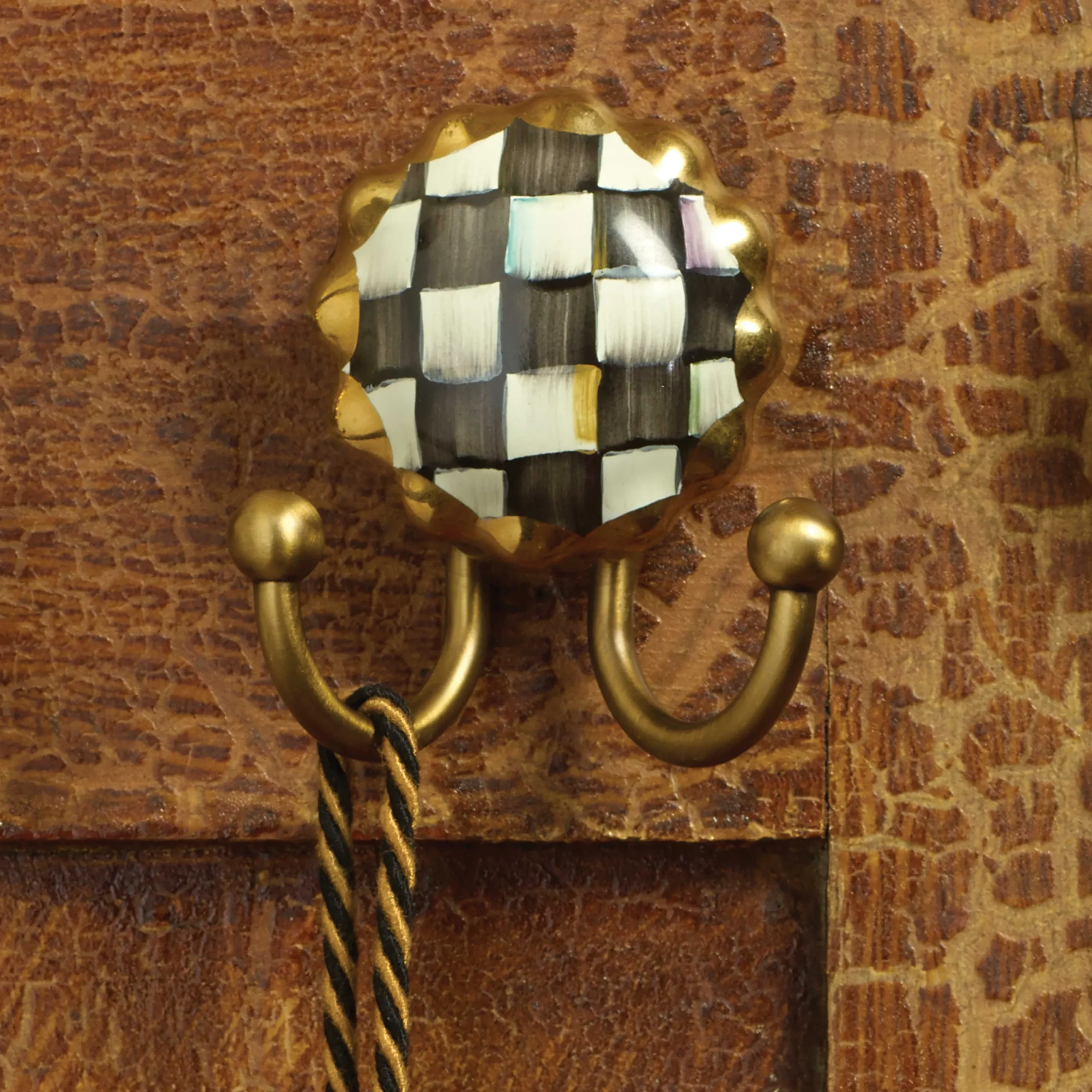MacKenzie-Childs Finishing Touches|Room Accents<Courtly Check Round Hook