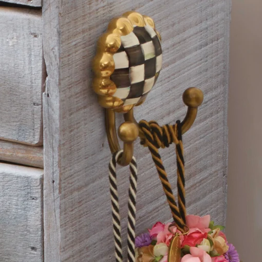 MacKenzie-Childs Finishing Touches|Room Accents<Courtly Check Round Hook