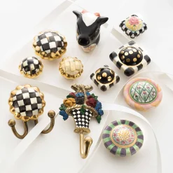 MacKenzie-Childs Finishing Touches|Room Accents<Courtly Check Round Hook