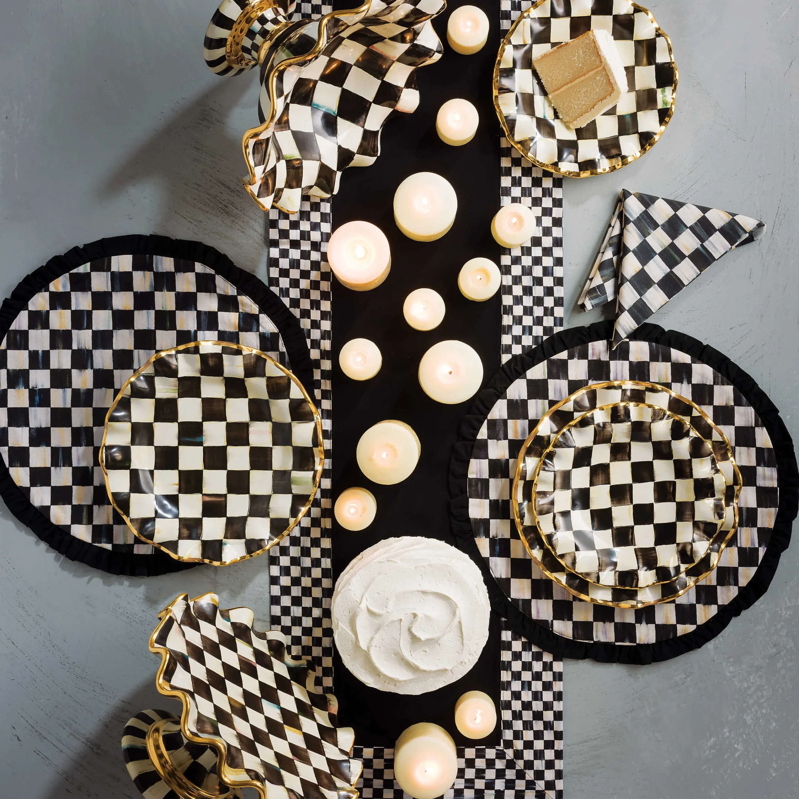 MacKenzie-Childs Table Accessories|Kitchen & Table Linens<Courtly Check Round Placemat