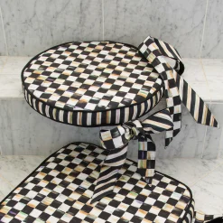 MacKenzie-Childs Pillows, Throws, & Cushions<Courtly Check Round Stool Cushion
